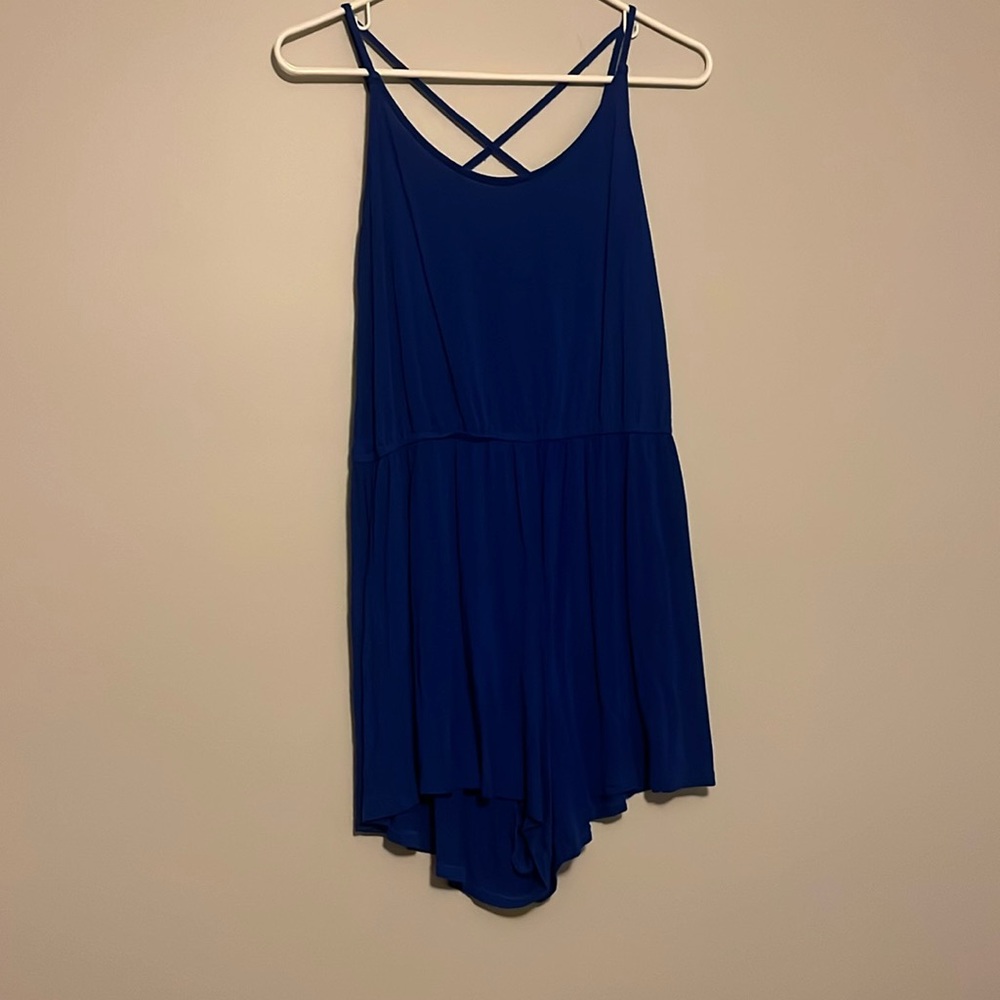 Divided Medium Blue Romper